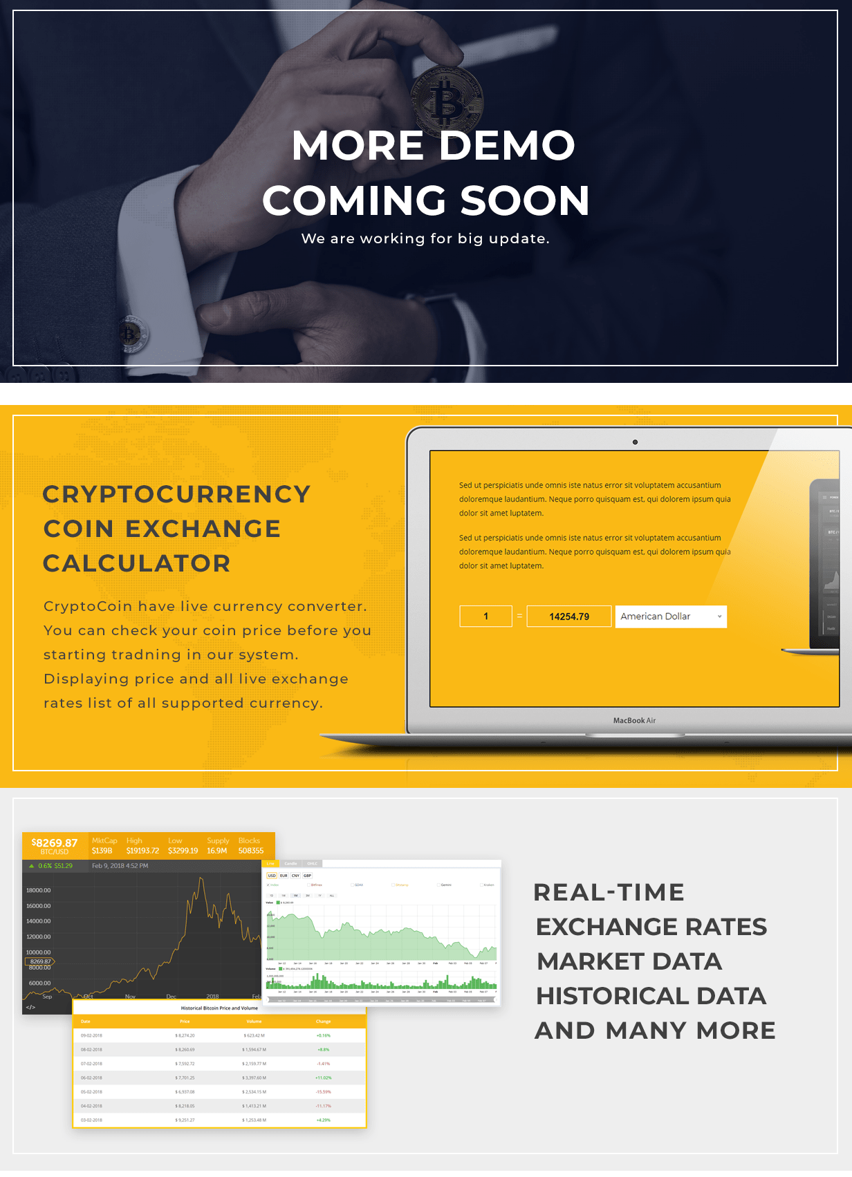 CryptoCoin - Crypto Currency HTML Template - 1
